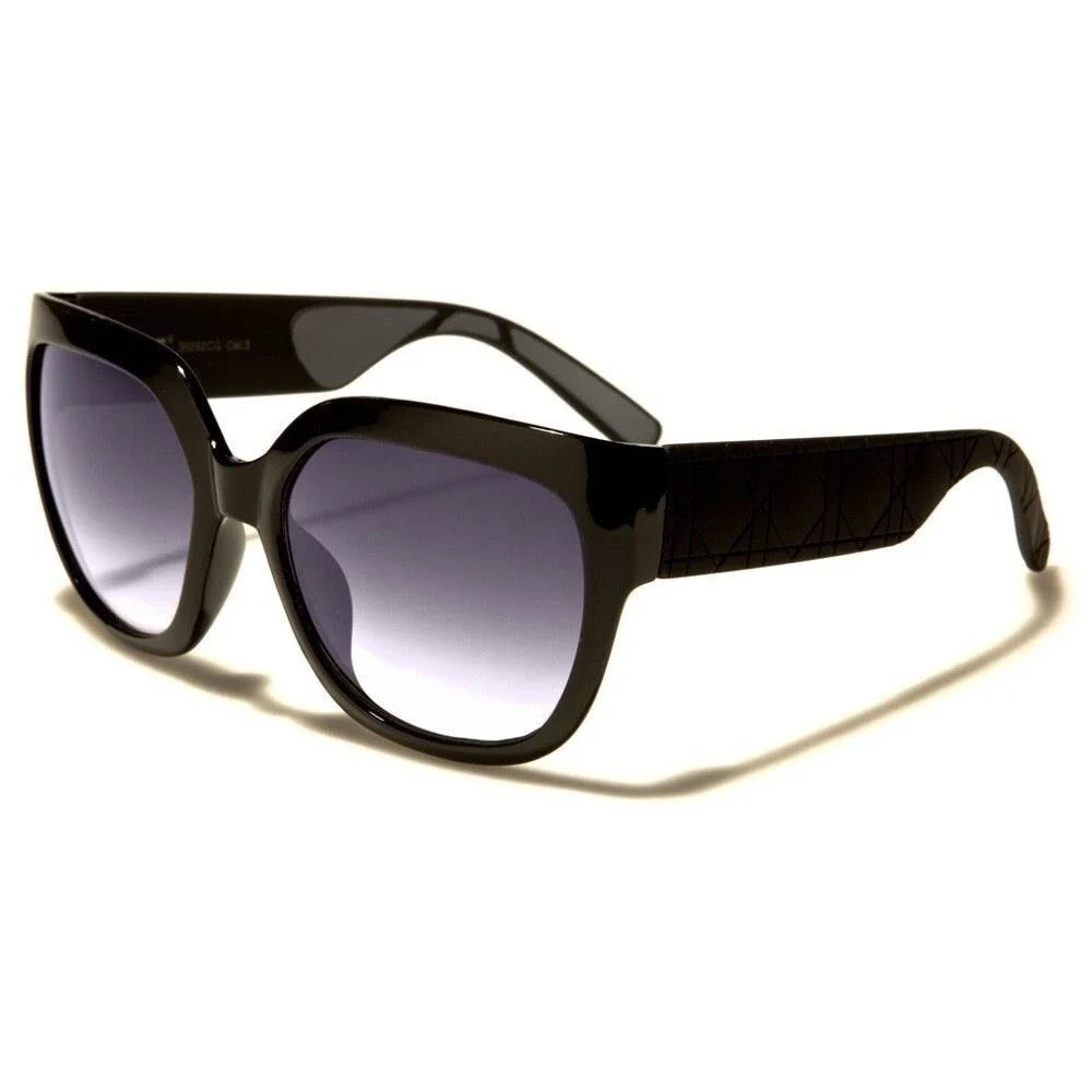 Vintage Fashion Stylish Upscale Black Sexy Womens Designer Oversized Sunglasses